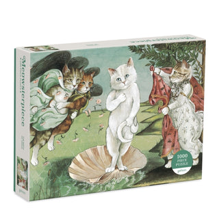 Supplemental image for 9780735368088 - Birth of Venus Meowsterpiece of Western Art 1000 Piece Puzzle