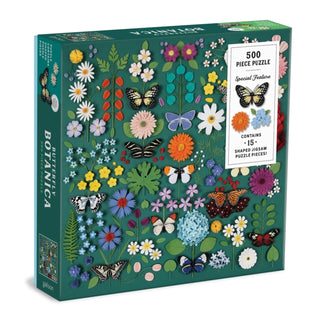 Cover image for 9780735369702 - Butterfly Botanica 500 Piece Puzzle with Shaped Pieces