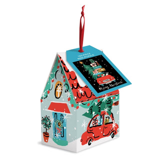 Supplemental image for 9780735370142 - Christmas Car 130 Piece Puzzle Ornament