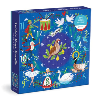 Supplemental image for 9780735371194 - 12 Days Wreath 500 Piece Puzzle