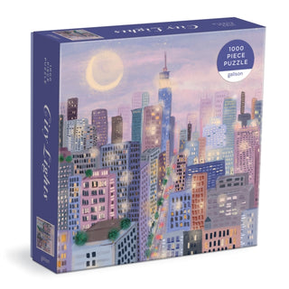 Cover image for 9780735371675 - City Lights 1000 Pc Puzzle In a Square box