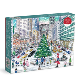Supplemental image for 9780735371989 - Michael Storrings Snowfall on Park Avenue 1000 Piece Puzzle