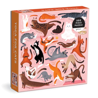Cover image for 9780735372276 - Yoga for Cats: 500 Piece Puzzle