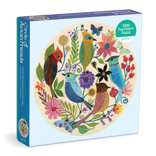 Cover image for 9780735373150 - Circle of Avian Friends 1000 Piece Round Puzzle