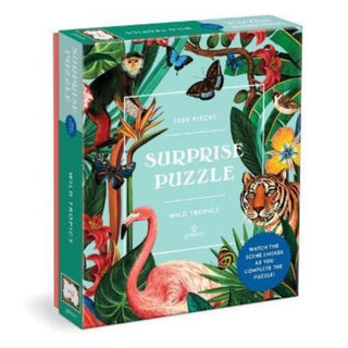 Supplemental image for 9780735373280 - Wild Tropics 1000 Piece Surprise Puzzle