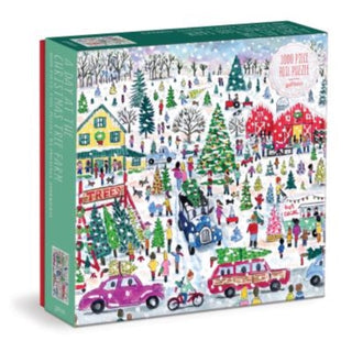 Supplemental image for 9780735375840 - Michael Storrings Christmas Tree Farm 1000 Piece Foil Puzzle