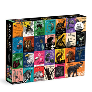 Cover image for 9780735376281 - A is for Bee: An Alphabet in Translation 1000 Piece Family Puzzle