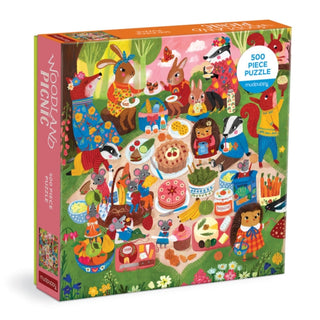 Supplemental image for 9780735376298 - Woodland Picnic 500 Piece Family Puzzle
