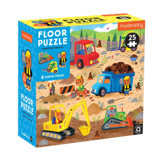 Cover image for 9780735376915 - Construction Site 25 Piece Floor Puzzle with Shaped Pieces