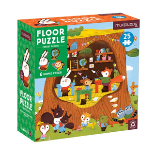 Supplemental image for 9780735376922 - Forest School 25 Piece Floor Puzzle with Shaped Pieces