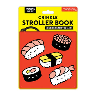 Cover image for 9780735377424 - Foodie Baby Crinkle Fabric Stroller Book
