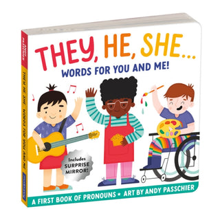 Cover image for 9780735377547 - They, He, She: Words for You and Me Board Book