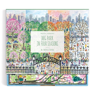 Cover image for 9780735377936 - Michael Storrings Dog Park in Four Seasons Greeting Card Assortment