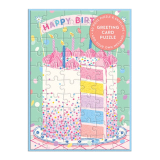 Supplemental image for 9780735378278 - Confetti Birthday Cake Greeting Card Puzzle