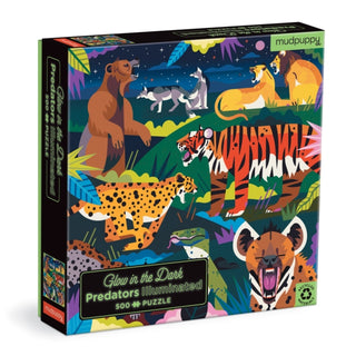 Supplemental image for 9780735378728 - Predators Illuminated 500 Piece Glow in the Dark Puzzle