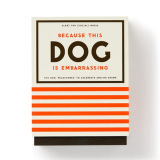 Cover image for 9780735379312 - Because This Dog Is Embarrassing - Pet Shame/Praise Deck