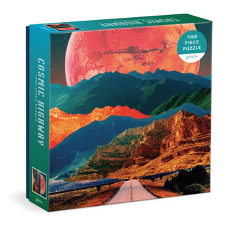 Supplemental image for 9780735380059 - Cosmic Highway 1000 Piece Puzzle in a Square Box
