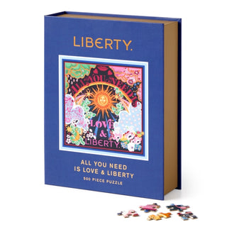 Supplemental image for 9780735380097 - Liberty All You Need is Love 500 Piece Book Puzzle