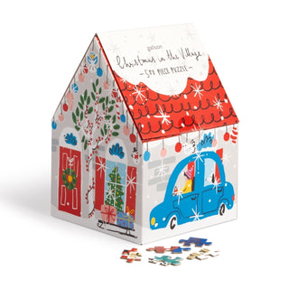 Supplemental image for 9780735380219 - Christmas in the Village 500 Piece House Puzzle