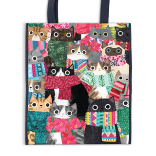 Cover image for 9780735381476 - Wintry Cats Reusable Shopping Bag