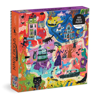 Supplemental image for 9780735382343 - Welcome to Spooky Town 500 Piece Family Puzzle