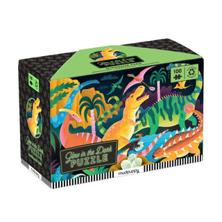 Supplemental image for 9780735382497 - Dinosaur Park 100 Piece Glow in the Dark Puzzle
