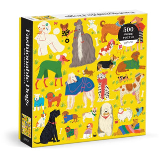 Supplemental image for 9780735382718 - Fashionable Dogs 500 Piece Puzzle