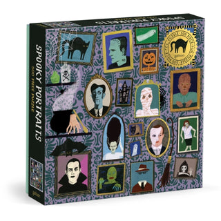 Supplemental image for 9780735382732 - Spooky Portraits 500 Piece Foil Puzzle