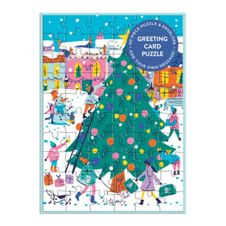 Cover image for 9780735382749 - Merry & Bright Greeting Card Puzzle