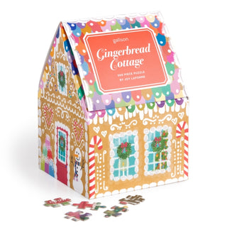 Cover image for 9780735382756 - Joy Laforme Gingerbread Cottage 500 Piece Puzzle In A House