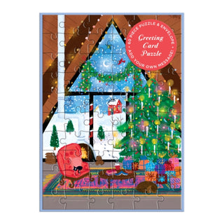 Supplemental image for 9780735382817 - Joy Laforme Cozy Cabin Greeting Card Puzzle