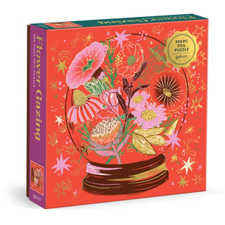 Supplemental image for 9780735382831 - Flower Gazing 500 Piece Foil Puzzle