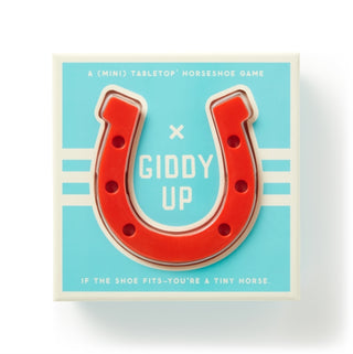 Supplemental image for 9780735382923 - Giddy Up Tabletop Horseshoes Game
