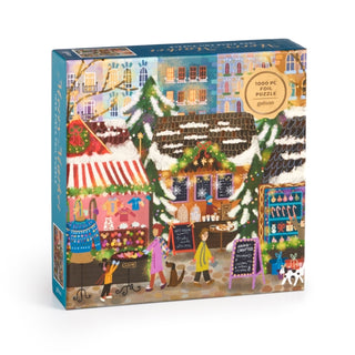 Cover image for 9780735383128 - Joy Laforme Merry Market 1000 Piece Foil Puzzle in a Square Box