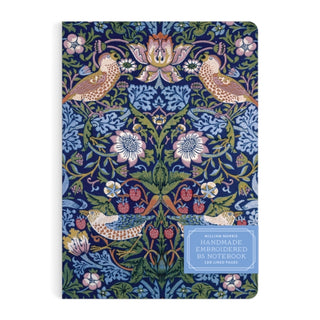 Cover image for 9780735383265 - William Morris Strawberry Thief Handmade Embroidered B5 Journal