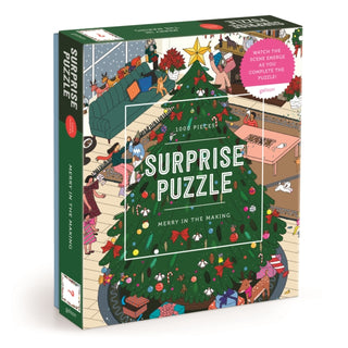 Supplemental image for 9780735383364 - Merry In the Making 1000 Piece Surprise Puzzle