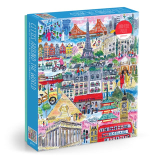Supplemental image for 9780735383555 - Michael Storrings Cities Around the World 1000 Piece Puzzle