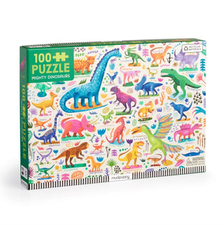 Cover image for 9780735383906 - Mighty Dinosaurs 100 Piece Puzzle
