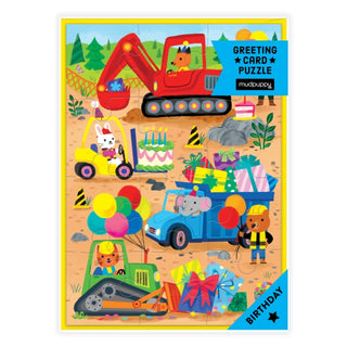 Cover image for 9780735383951 - Construction Site Birthday Greeting Card Puzzle
