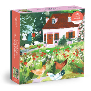 Supplemental image for 9780735384088 - Cottage Wildflowers 1000 Piece Puzzle in a Square Box