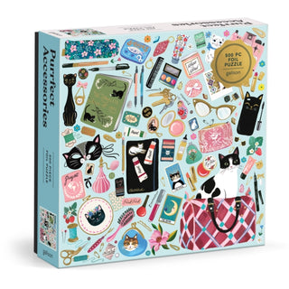 Supplemental image for 9780735384293 - Purrfect Accessories 500 Piece Foil Puzzle