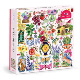Supplemental image for 9780735384422 - Buzzy Bouquets 500 Piece Puzzle