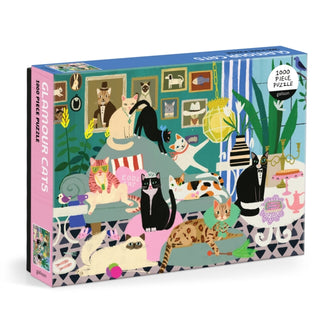 Supplemental image for 9780735384491 - Glamour Cats 1000 Piece Puzzle