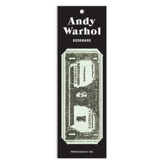 Supplemental image for 9780735384637 - Warhol Dollar Bill Shaped Bookmark