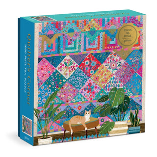 Cover image for 9780735384668 - Victoria Ball Quilter's Corner 1000 Piece Foil Puzzle