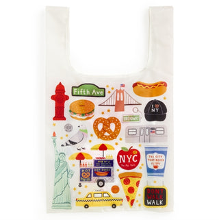 Supplemental image for 9780735385443 - The Big Apple Packable Nylon Tote Bag