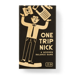 Supplemental image for 9780735385788 - One Trip Nick Wooden Balance Game