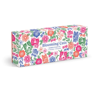 Cover image for 9780735386068 - Blooming Cats Rubber Stamp Set
