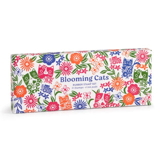 Supplemental image for 9780735386068 - Blooming Cats Rubber Stamp Set