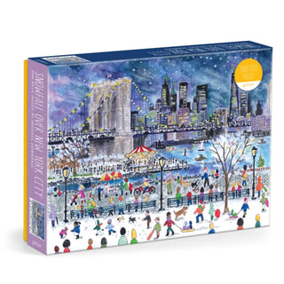 Cover image for 9780735386112 - Michael Storrings Snowfall Over New York City 1000 Piece Puzzle